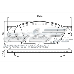 Дискові гальма 0986494141 BOSCH