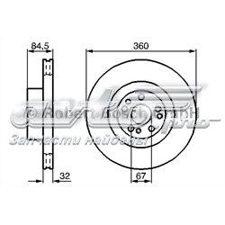 0986478965 Bosch Диск тормозной передний