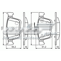 0 986 494 659 Bosch sapatas do freio traseiras de disco