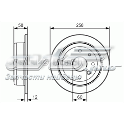 Тормозные диски 0986479T52 Bosch