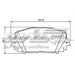 Колодки передні 0986494196 BOSCH