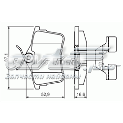 0 986 494 646 Bosch sapatas do freio traseiras de disco