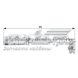 Датчик зносу гальмівних колодок, задній 1987473036 BOSCH