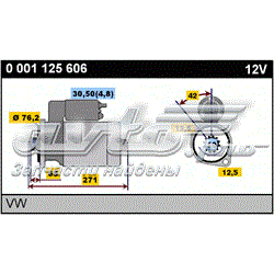 0001125606 Bosch motor de arranco