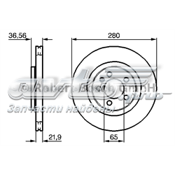 Ротор гальмівний 0986478852 BOSCH