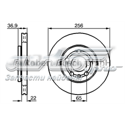 Ротор гальмівний 0986478853 BOSCH