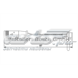 Датчик зносу гальмівних колодок, задній 1987474966 BOSCH