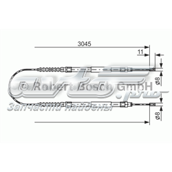 Гальмо стоянкове 1987477115 BOSCH