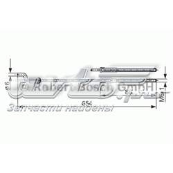Трос ручного гальма, проміжний 1987477833 BOSCH
