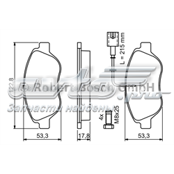 Дискові гальма 0986424597 BOSCH