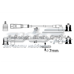 Провід високовольтні, комплект 0986356330 BOSCH