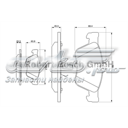 Дискові гальма 0986494001 BOSCH