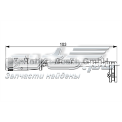 Датчик зносу гальмівних колодок, передній 1987473037 BOSCH