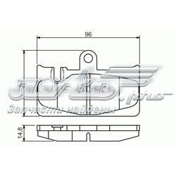 0986495139 Bosch sapatas do freio traseiras de disco