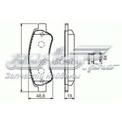 0 986 494 604 Bosch sapatas do freio traseiras de disco