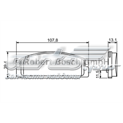 Задні колодки 0986424817 BOSCH