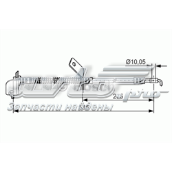 Шланг гальмівний передній, правий 1987481415 BOSCH