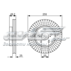 Гальмо дискове переднє 0986479663 BOSCH