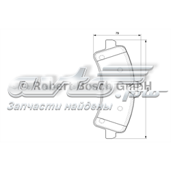 Колодки гальмові задні, дискові 0986494122 BOSCH