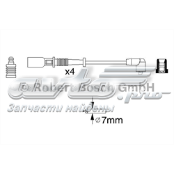 Провід високовольтні, комплект 0986356754 BOSCH