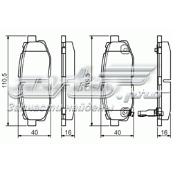 0986495135 Bosch sapatas do freio traseiras de disco