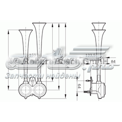 Автомобильный клаксон Bosch 328100002 цена, от 79.68 USD