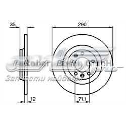 Дискові гальма 0986479194 BOSCH