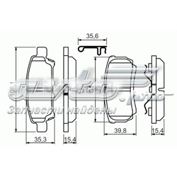 Колодки гальмові задні, дискові 0986494502 BOSCH