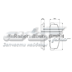 Задні колодки 0986424295 BOSCH