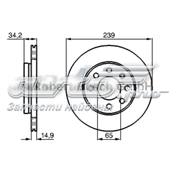 Ротор гальмівний 0986478627 BOSCH