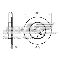 0986479B85 Bosch disco do freio traseiro