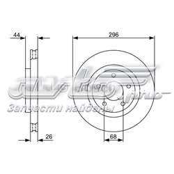 0 986 479 C04 Bosch disco do freio dianteiro