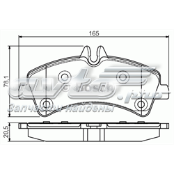 0 986 495 099 Bosch sapatas do freio traseiras de disco