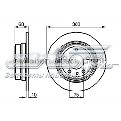 Дискові гальма 0986478323 BOSCH