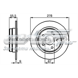 Дискові гальма 0986478325 BOSCH