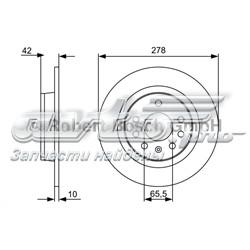 Дискові гальма 0986479515 BOSCH