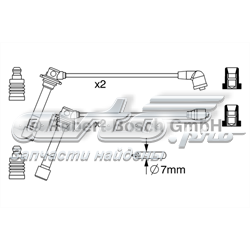 Провід високовольтні, комплект 0986357241 BOSCH