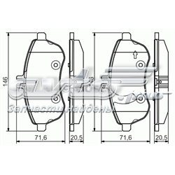 0 986 495 104 Bosch sapatas do freio dianteiras de disco