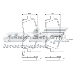 Дискові гальма 0986424700 BOSCH