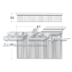 90443099 General Motors filtro de ar