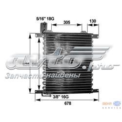 Radiador de aire acondicionado 8FC351300031 HELLA