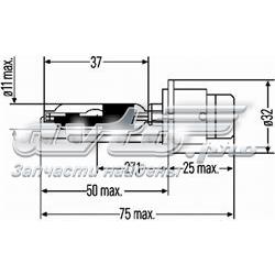 Лампочка ксеноновая 8GS007001121 HELLA