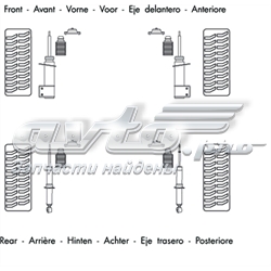 30884213 Volvo amortecedor dianteiro esquerdo