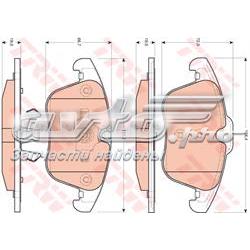 Колодки гальмівні передні, дискові GDB1705 TRW