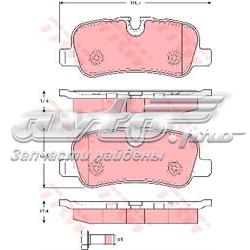 Колодки на гальмо задній дисковий GDB1632 TRW