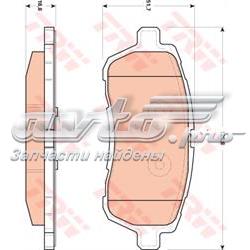 Колодки гальмівні передні, дискові GDB1893 TRW