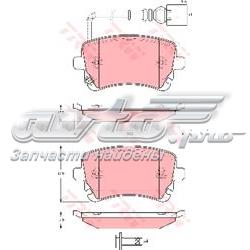 Колодки на гальмо задній дисковий GDB1557 TRW