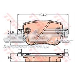 Колодки на гальмо задній дисковий GDB2042 TRW
