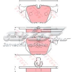 Задні колодки GDB1530 TRW