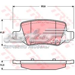 Задні колодки GDB1481 TRW